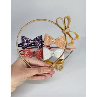 Imagem de Tiara de cetim  infantil com laço  - Favorita Make