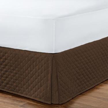 Imagem de Saia Para Cama Box Solteiro Matelada Microfibra 180 Fios - João Enxova