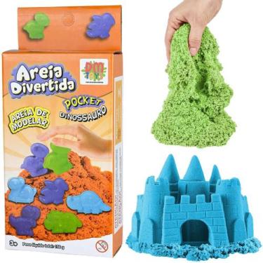 Imagem de Areia Mágia De Modelar Brinquedo Com Moldes De Dinossauro 150g - Dm To
