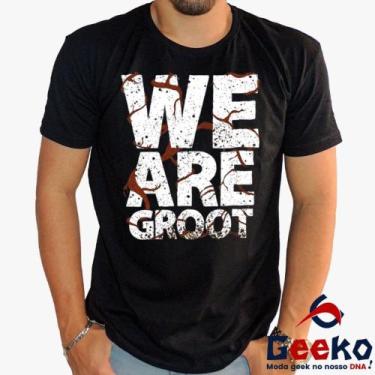 Imagem de Camiseta Groot 100% Algodão Guardiões da Galáxia We Are Groot Guardian