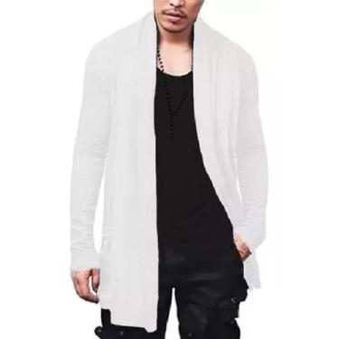 Imagem de Cardigan Masculino Kimono Sobretudo Blusa De Frio Ca2 Swag - Wooks, M,