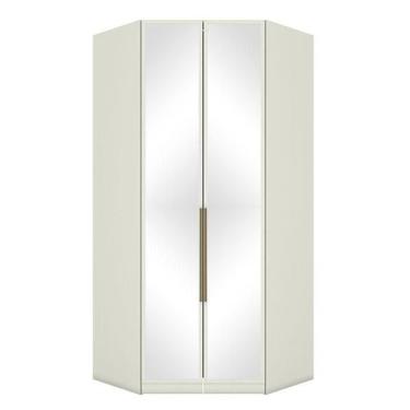 Imagem de Armário de Canto Closet 2 Portas com Espelhos Seletto Areia - Henn