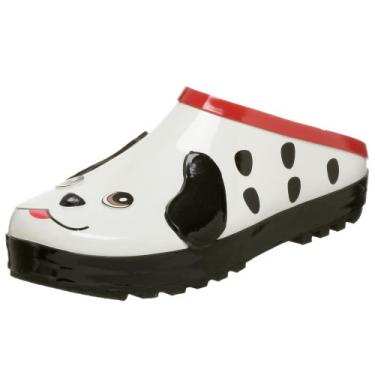 Imagem de Western Chief Tamanco feminino de borracha dálmata, Branco, 6 M