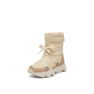 Imagem de Sorel Bota feminina Kinetic Impact Nxt impermeável para neve, Branco (Honey White), Dusty Tan, 40