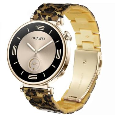 Imagem de DEALELE Pulseiras femininas compatíveis com Huawei Watch GT5 Pro de 42 mm/GT5 de 41 mm/GT4 de 41 mm/Garmin Venu 3S/Forerunner 265S/Fossil Gen 6, pulseira de substituição de resina colorida de 18 mm