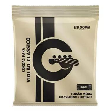 Imagem de Encordoamento de violão nylon groove tensão média