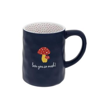 Imagem de Pavilion Gift Company - So Mush! - Caneca de 500 ml - Cogumelo amor dia dos namorados esposa namorada relacionamento de longa distância peculiar grés caneca de café xícara de chá