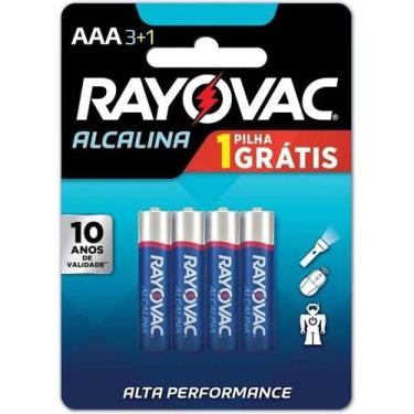 Imagem de Pilha AAA Palito Alcalina c/ Leve 4 Pague 3un - Rayovac