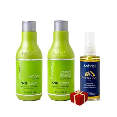 Imagem de Kit Hobety Antiqueda Shampoo + Emulsão + Finalizador 300ml