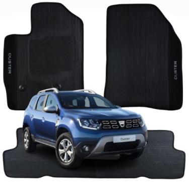 Imagem de Jogo 3 Peças Tapete de Borracha Personalizado Bordado Renault Duster 1