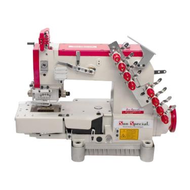 Imagem de Máquina Costura Industrial 04 Agulhas Elastiqueira Cilíndrica SSTC118-0485DP-H-SU - Sun Special