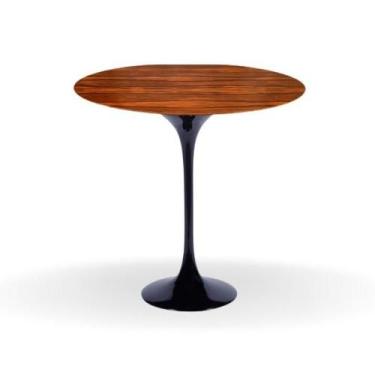 Imagem de Mesa Bistrô Saarinen 60 cm Tampo Pau Ferro Base Preta - Personal Decor