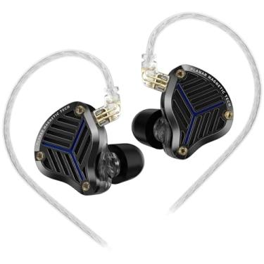 Imagem de KZ PRX Driver Planar HiFi Eabruds, KZ Fones de ouvido de alta resolução para audiófilos. Pinos de 0,75 mm para fone de ouvido ao vivo/jogo/esporte (sem microfone, preto)