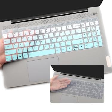Imagem de 2 peças de capa de teclado para Lenovo V15 G4, V15 G3, V15 Gen 2 / IdeaPad 1 1i 15IJL7 15ADA07 15IAU7 15ALC7 39.6 cm / IdeaPad Flex 5 5i 40.6 cm / Ideapad 3 3i 39.6 cm 6 cm / Ioga Laptop 7 7i 16 -