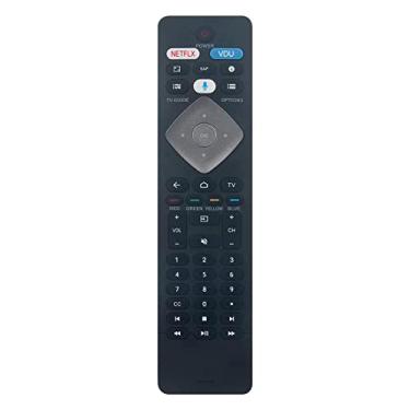 Imagem de Controle remoto de voz de substituição BT800 compatível com Philips LED TV 65PFL5602/F7 65PFL5504/F7 50PFL5604/F7 55PFL5602 50PFL5602 43PFL5602