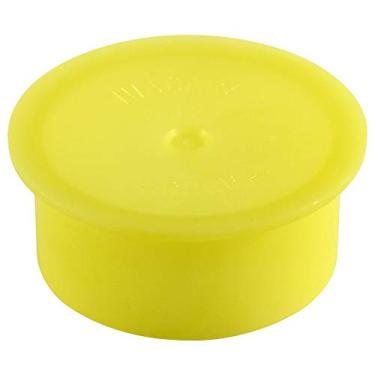 Imagem de Caplugs QPM33Q1 Plástico Push-On Metric Cap to Cap Thread Size M33 PM-33, PE-LD, para Cap Thread Size M33, Amarelo (pacote com 200)