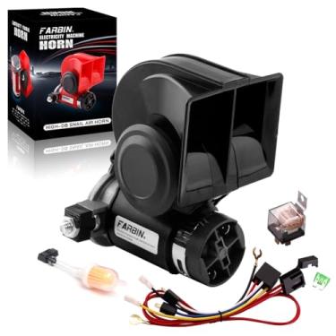 Imagem de FARBIN Buzina de trem para caminhão 12v 150db buzina de carro alto caracol buzina de ar com chicote de relé para qualquer veículo