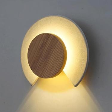 Imagem de Luminárias de parede de cimento estilo americano para áreas externas, simplicidade moderna, arandelas de parede para corredor de cozinha, criatividade, personalidade, fonte de luz LED, luz d
