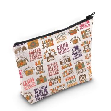 Imagem de JNIAP Bolsa de cosméticos para amantes de câmera, presente de fotógrafo de casamento, Bolsa fotográfica