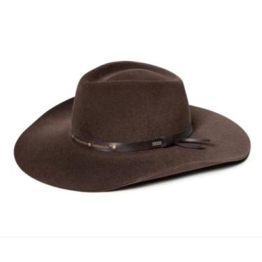 Imagem de Chapéu Country Aba Grande Castela Boiadeira Cavalgada Bandinha Couro e