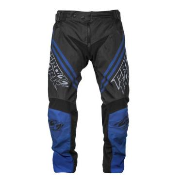 Imagem de Calça Motocross Infantil Menino Menina Brave Pro Tork Proteção, AZUL, 