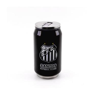 Imagem de Copo Lata Inox Canudo 300 ml - Santos-Unissex