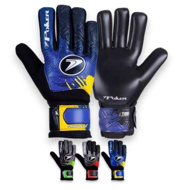 Imagem de Luva De Goleiro Poker Infinity Campo Society Futsal Training, Azul, Pr