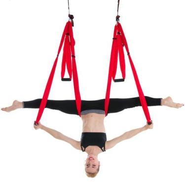 Imagem de Columpios para Pilates Aéreos/ Vermelho - Ativas Ginástica e Saúde