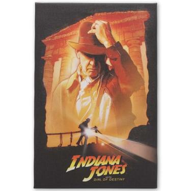 Imagem de Open Road Brands Disney Indiana Jones and the Dial of Destiny Gallery Decoração de parede em tela emoldurada - Arte de parede divertida de Indiana Jones para casa ou escritório