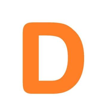 Imagem de Letras em EVA Alfabeto Laranja - 14cm - Extra Festas, D