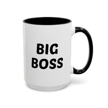 Imagem de Caneca de café Big Boss - presente para o dia do chefe, decoração de escritório, motivação de liderança, uso diário, copo engraçado para aniversário de trabalho