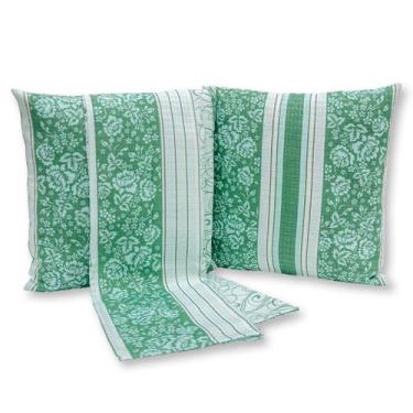 Imagem de Kit Cama Decoração Posta Super King Peseira Piquet 5 Peças - Rafaloro 
