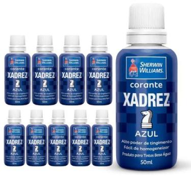 Imagem de Kit 10 Corante Líquido Xadrez Sherwin Williams Tintas Bisnaga Pigmento