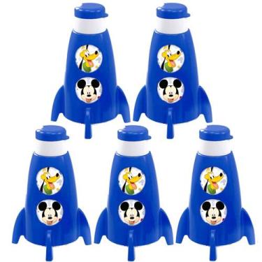 Imagem de Kit 5 Garrafas Foguete que Gira Mickey Astronauta p/ Festa Infantil An