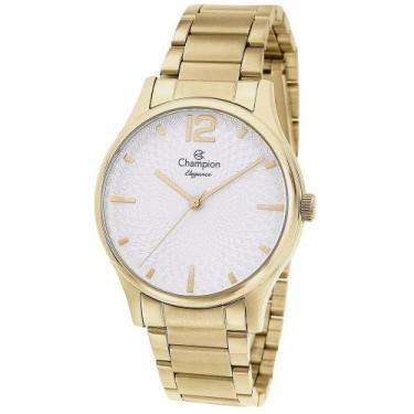 Imagem de Relógio Feminino Champion Elegance Dourado Prova D'água 50m CN24020M