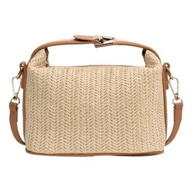 Imagem de Bolsa De Palha Praia Feminina Morna Luxuosa Festa Jantar - Alwy