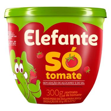 Imagem de Extrato de Tomate Elefante Só Tomate 300g