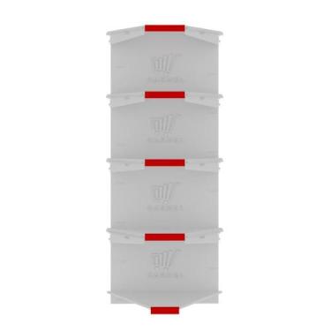 Imagem de Gondola Fit De Parede 1 Canto 1,70m Amapá Para Supermercados, Branco P