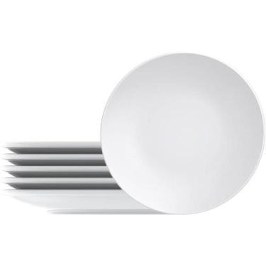 Imagem de Jogo Prato de Sobremesa 6 Peças Porcelana Tramontina Leonora Branco Ra