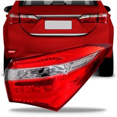 Imagem de Lanterna Traseira Corolla 2014 2015 2016 2017 Com Led - TYC, Direito