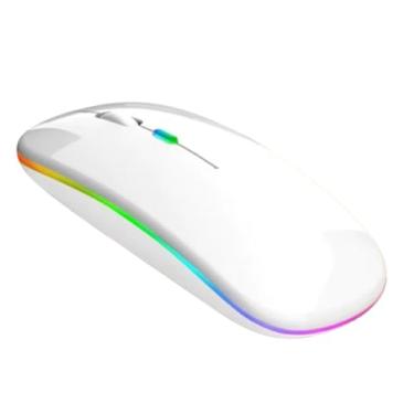 Imagem de Mouse Bluetooth Sem Fio, Preto ou Branco (Mouse Branco)