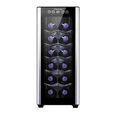 Imagem de Adega de Vinho Climatizada Electrolux 12 garrafas Uma Porta Acabamento em Alumínio (ACB12)