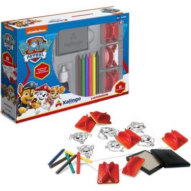 Imagem de Carimbos Patrulha Canina Com Giz De Cera para Colorir Xalingo