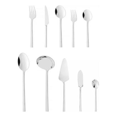 Imagem de Faqueiro Aço Wolff Firenze 35 Peças Com Talheres De Servir - 0