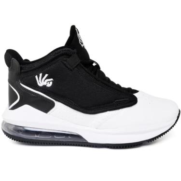 Imagem de Tênis Basquete Ankaa Profissional Esporte Original Unissex (Preto-Branco, BR, Adulto, Numérico, 44)