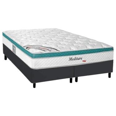 Imagem de Cama Box Casal Bipartida com Colchão Herval Meditare Molas Ensacadas 1