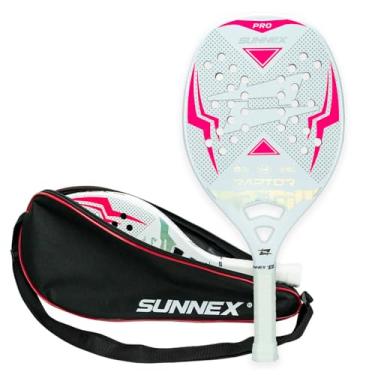 Imagem de Sunnex - Raquete Beach Tennis Carbono 3K Pro Sunnex Raptor Rosa