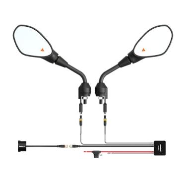 Imagem de INNOVV ThirdEYE Sistema de ponto cego de motocicleta DIY com alerta de voz e indicadores, sistema de assistente de motocicleta à prova d'água, detecta perigos da linha lateral e traseira para