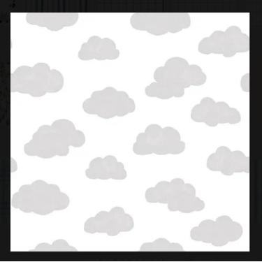 Imagem de Papel De Parede Bobinex Infantil Sonhos Ref. 4229 Nuvens