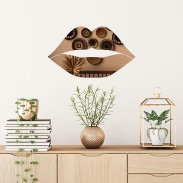 Imagem de Espelho Decorativo Beijo Bronze - Inove Papéis de Parede